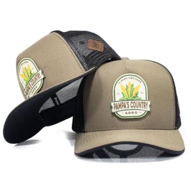 Imagem de Boné Trucker Telinha Country Aba Curva Agro Não Para Pampa's - Pampas 