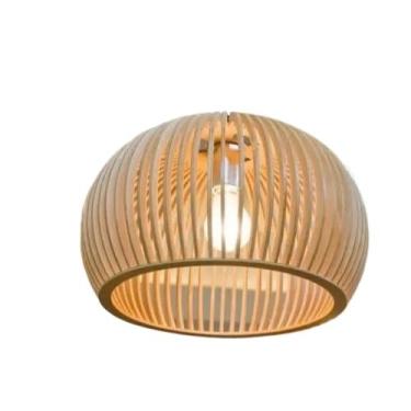 Imagem de Lustre Pendente Grande para Sala em MDF - Peça de Decoração Rústica e Moderna