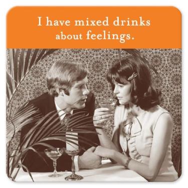 Imagem de Shannon Martin Design Porta-copos com sensação de bebida mista, 9 cm, multicolorido