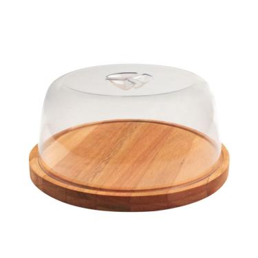 Imagem de Queijeira de Madeira com Tampa em Acrílico Essence Domama