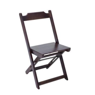 Imagem de Cadeira De Madeira Dobravel Preto Anatomico Mesas & Cadeiras - Só Mesa