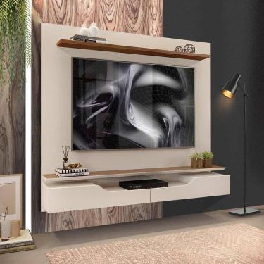 Imagem de Painel Com 2 Portas Para Tv Até 60 Polegadas Off White Freijó Júpiter Shop Jm