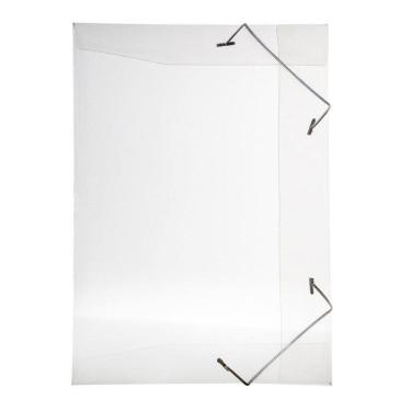 Imagem de Pasta com aba elástico 1/2 ofício - Line - transparente cristal - 0252.H - Dello