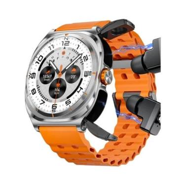 Imagem de Fone De Ouvido TWS Sem Fio À Prova D'Água Smart Watch 2 Em 1 Chamada B