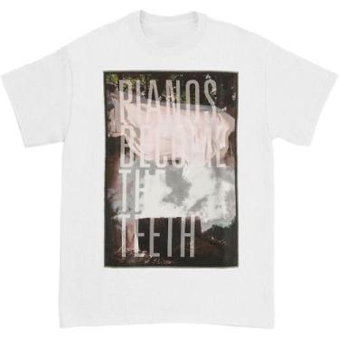 Imagem de Pianos se tornam os dentes mantê-lo grande capa camiseta branca - Rock