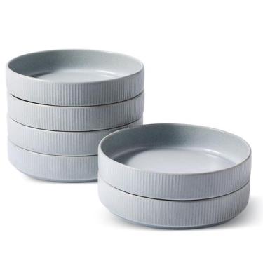 Imagem de Conjunto de tigelas de macarrão famiware Star 19 cm, 6 peças, cinza cl
