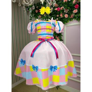 Imagem de Vestido Luxo Arraia da Docura - Marie - Junino, Pastel pink, 8