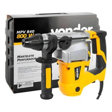 Imagem de Martelete Perfurador Rompedor Tipo Sds Plus 800w 4,0j 110v Amarelo 60 