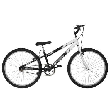 Imagem de Bicicleta de Passeio Ultra Bikes Esporte Bicolor Rebaixada Aro 26 Reforçada Freio V-Brake Sem Marcha Preto/Branco