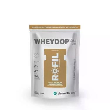 Imagem de Sache Wheydop ISO Baunilha Caramelizada 900g Refil elementoPuro