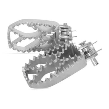 Imagem de Kit Pedaleiras Anker Honda Crf 230/250f/300f Yamaha Lander 250, Inox P