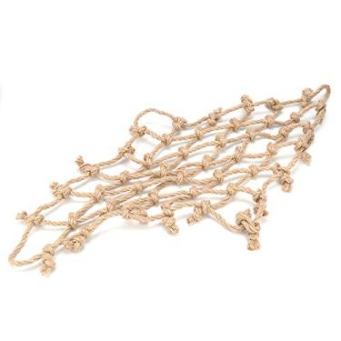 Imagem de GLOGLOW Rede de Escalada de Pássaros, Brinquedo de Poleiro de Corda de Algodão para Pássaros, Promove Escalada e Exercício para Pequenos a Médios