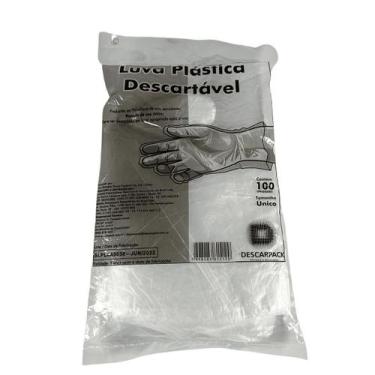 Imagem de Luva Plástica Não Estéril Descartável Descarpack Pct 1000Un