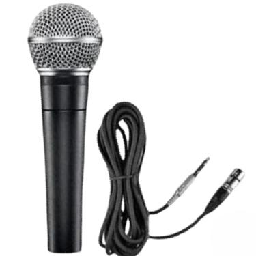 Imagem de Microfone profissional KIT4 SM58 com cabo de 5 m, interruptor liga/desliga, alta sensibilidade (1)