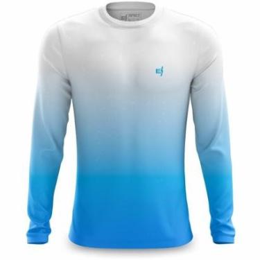 Imagem de Camiseta Manga Longa Masculina Corrida Treino Camiseta Proteção UV Conforto Fitness Academia-Masculino