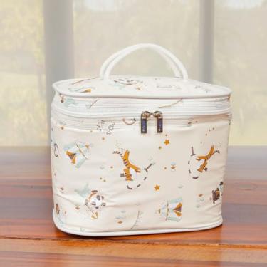 Imagem de Bolsa Frasqueira Térmica Bebê e Infantil 7 Litros Impermeável Bege Circus
