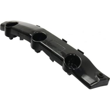 Imagem de Capa de para-choque dianteiro esquerdo do lado do motorista, suporte de montagem, retentor de reforço de substituição para Nissan Rogue 2014-2020 2017-2019 híbrido preto ou branco plástico texturizado