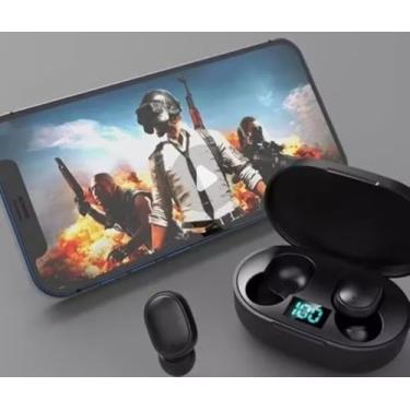 Imagem de A6S Fone de Ouvido Bluetooth 5.0, Sem Fio, Mini Estéreo com Microfone Embutido, Visor LED, Bateria de Longa Duração, Compatível com Android e iOS, Preto