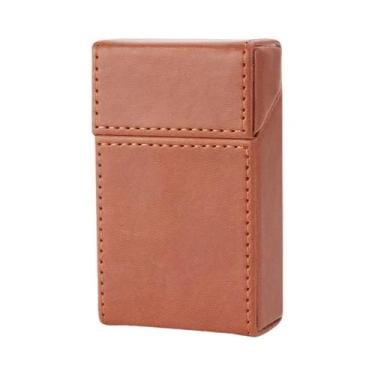 Imagem de Estojo De Cigarros Em Couro PU De 4 Cores, Armazena 20 Cigarros King S