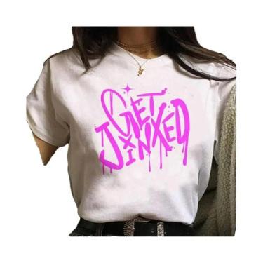 Imagem de Camiseta Unissex Jinx Arcane Monkey Anime Cosplay Estilo Grunge Estéti