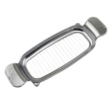 Imagem de YTgilo Cortador de manteiga em bloco de queijo de aço inoxidável, 6,5 x 2 x 19,5 cm, divisória multifuncional de presunto e ovo