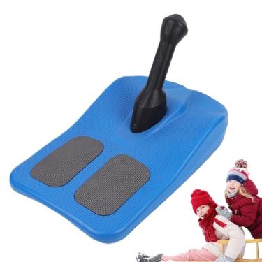 Imagem de Trenó De Neve Infantil,Brinquedo Invernal Portátil Com Alça - Scooter de Esqui Dobrável | Para Uso Familiar em Adultos e Crianças em Corridas ao Ar Livre Treino Neve Relva Jardim