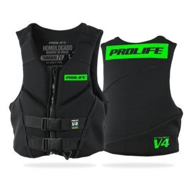Imagem de Colete Salva Vidas Neoprene Homologado Classe V Prolife V4  - Amarelo - EG (ACIMA DE 110KG)-Unissex