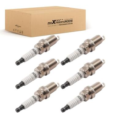 Imagem de maXpeedingrods 6 peças de velas de ignição irídio 4589 para Toyota Highlander Avalon Camry Sienna Solara Supra 1993-2010, para Lexus ES300 ES330 RX300 RX400H GS300 IS300 SC300 1993-2008 3.0L 3.3L
