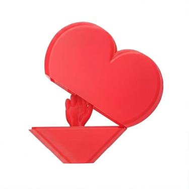 Imagem de Civaner 1 Pack Middle Finger Gag Gift in Heart Box, Funny 3D Printed Prank Surprise for Her or Him, Valentine's Day Gift for Boyfriend Girlfriend, Cute Desk Decor Love Joke Ornament