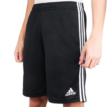 Imagem de Bermuda Adidas 3S Essentials Masculina - Preto+Branco - P-Masculino
