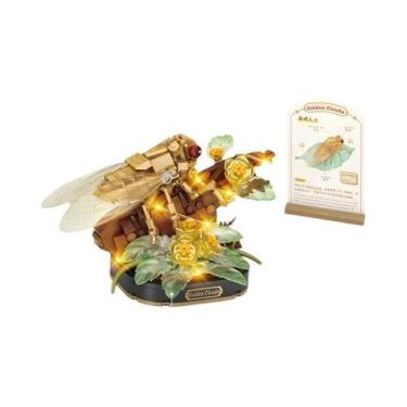 Imagem de Mini Ornamento De Inseto Em Forma De Flor, Conjunto De Blocos De Monta