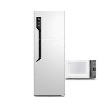 Imagem de Geladeira Electrolux Frost Free 480l + Micro-ondas 36l Branco 110v