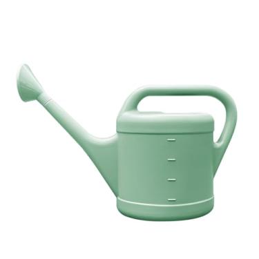 Imagem de KiBcsLic Regador de jardim com cabo ergonômico moderno, ferramenta de jardinagem para plantio e rega de plantas de interior, 5l