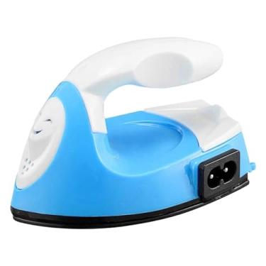 Imagem de predolo Mini Ferro de Passar para Artesanato, Ferramenta de Aquecimento Rápido para Pequenos Remendos de Tecido, Camisetas DIY, Azul