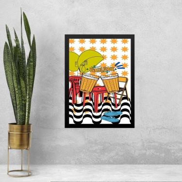 Imagem de Quadro Decorativo Boteco - Rio De Janeiro 33X24Cm - Vidro