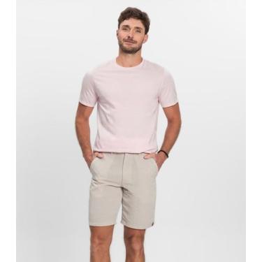 Imagem de Bermuda Maculina Sarja Com Bolsos Shift Bege, 40, Bege