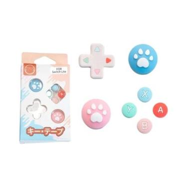 Imagem de Protetor Adesivo De Silicone Macio Para Botão D-Pad E Capa De Borracha