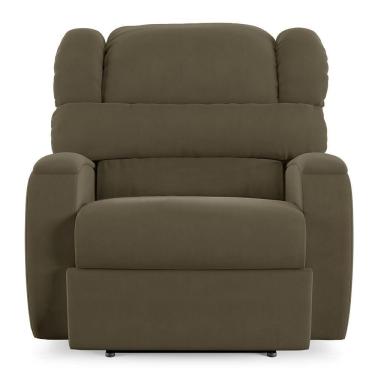 Imagem de Poltrona Do Papai Sala De Cinema Reclinável Manchester Elétrica Massagem Usb Veludo Capuccino