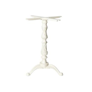 Imagem de Kit Pé De Mesa Base Trava Veroninha Alumínio Fundido Branco