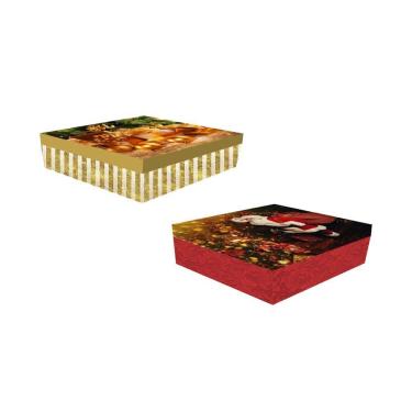 Imagem de Caixa De Presente Natal - 20cm X 9cm