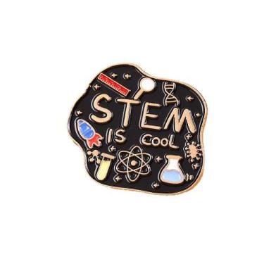 Imagem de Alfinetes de broche Creative STEM Science Inspired Alloy - Yiweisai