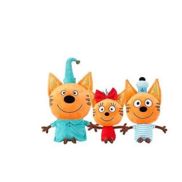 Imagem de Boneca de pelúcia Kid E Cats Russian Minha família Três gatos felizes 