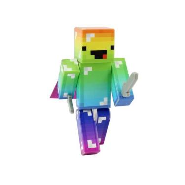 Imagem de Boneco de ação EnderToys Derpy Rainbow Guy de 10 cm com acesso.
