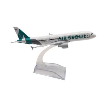 Imagem de Modelo De Avião Miniatura Airbus A320 Em Metal De 16cm Para Crianças -