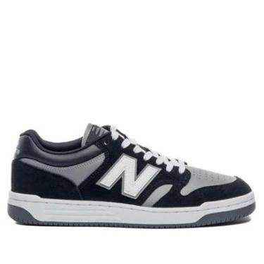 Imagem de Tênis Masculino New Balance 480L Preto/Cinza-Masculino