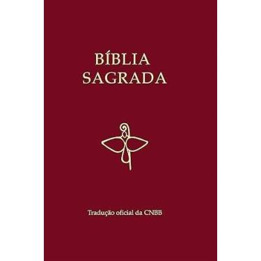 Imagem de Bíblia Sagrada Capa Vinho Semi Luxo Tradução Oficial da Cnbb - EDIES C