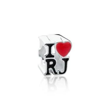 Imagem de Berloque I Love RJ banhada a Prata Pulseiras de Berloques - Pulseiras 
