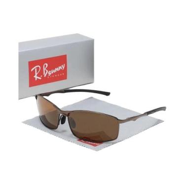 Imagem de Óculos De Sol Retangulares Polarizados UV400 Unissex, Proteção Fresca 