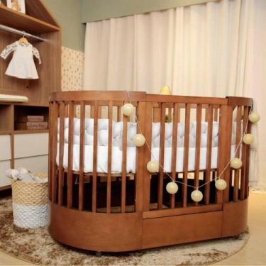 Imagem de Berço Mini Cama 3 em 1 com Colchão Maior Wave Mel - Divicar Móveis
