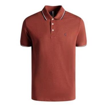 Imagem de Camisa Polo Reserva Friso Duplo Masculino Verde Oliva-Masculino